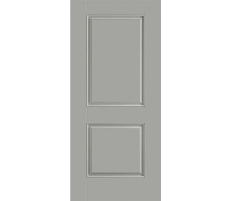 Tacoma Two Panel Square Fiberglass Entry Door